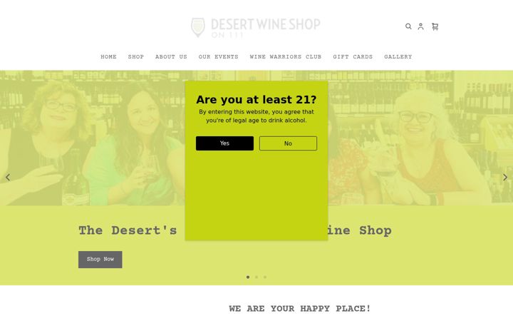 Screenshot of desertwineshop.com