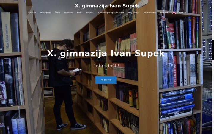 Screenshot ta' deseta-gimnazija.hr