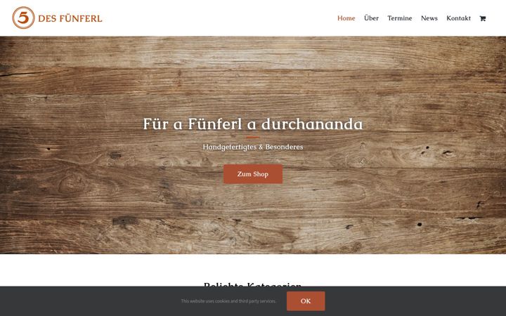 Screenshot von desfuenferl.de