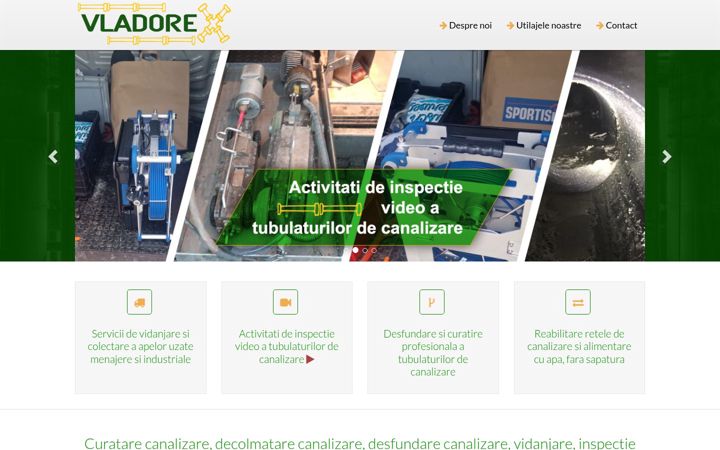 Екранна снимка на desfundare-decolmatare.ro