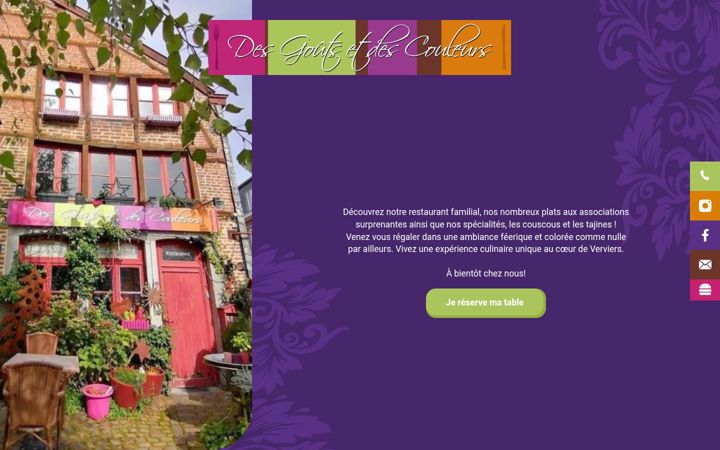 Screenshot of desgoutsetdescouleurs.be