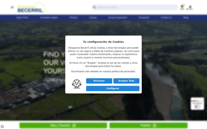 Screenshot of desguacesbecerril.com