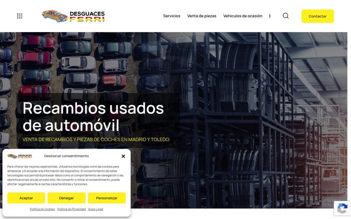 Screenshot of desguacesferri.com