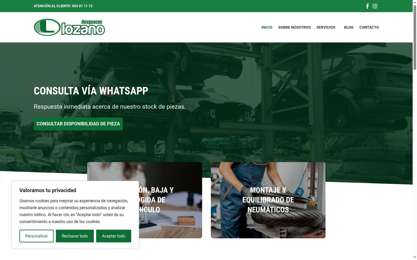Sutikimo reklamjuostės, rodytos prieš bet kokią sąveiką, ekrano kopija