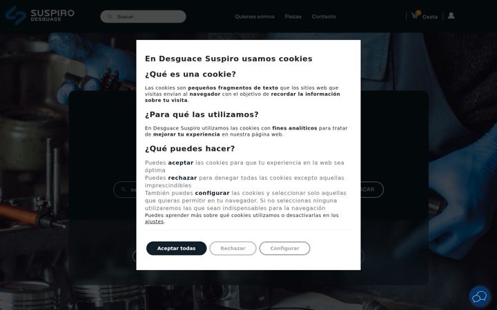 Screenshot of desguacesuspiro.es