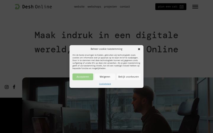 Screenshot of desh-online.nl