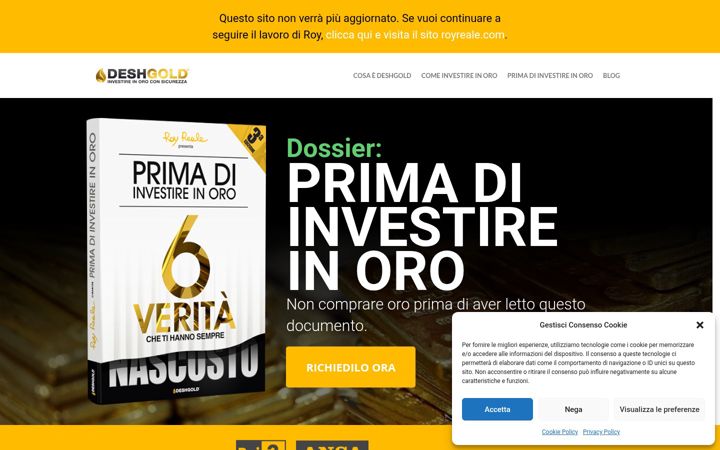 Screenshot of deshgold.com