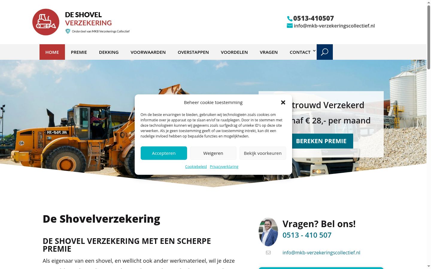 Screenshot tal-banner tal-kunsens muri qabel kwalunkwe interazzjoni