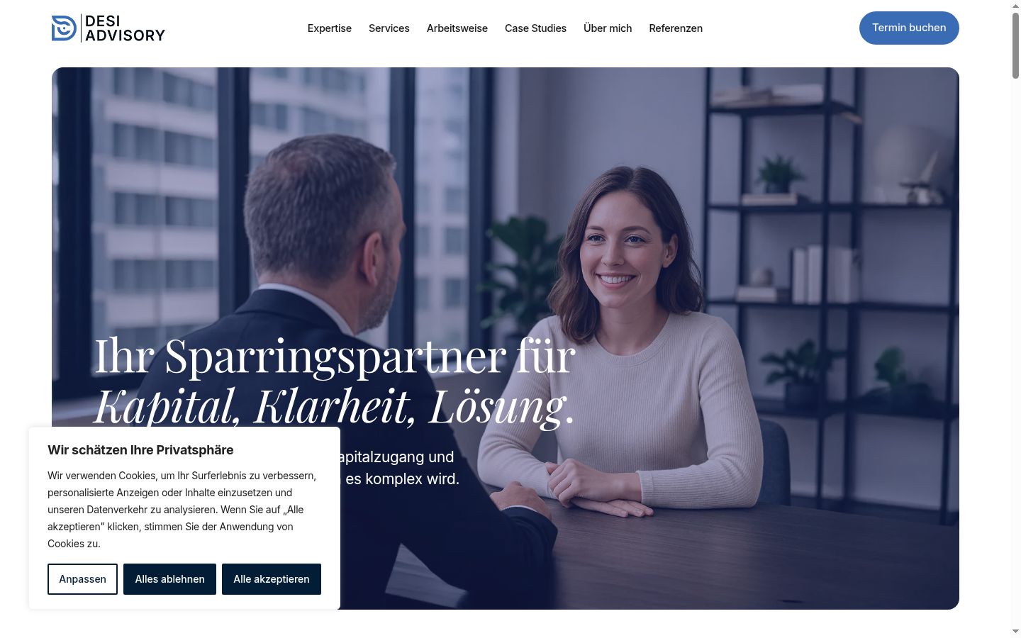 Screenshot tal-banner tal-kunsens muri qabel kwalunkwe interazzjoni