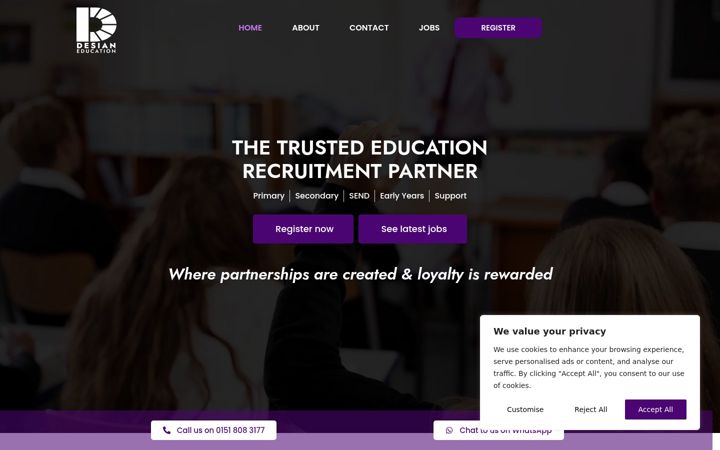 Screenshot of desian.co.uk