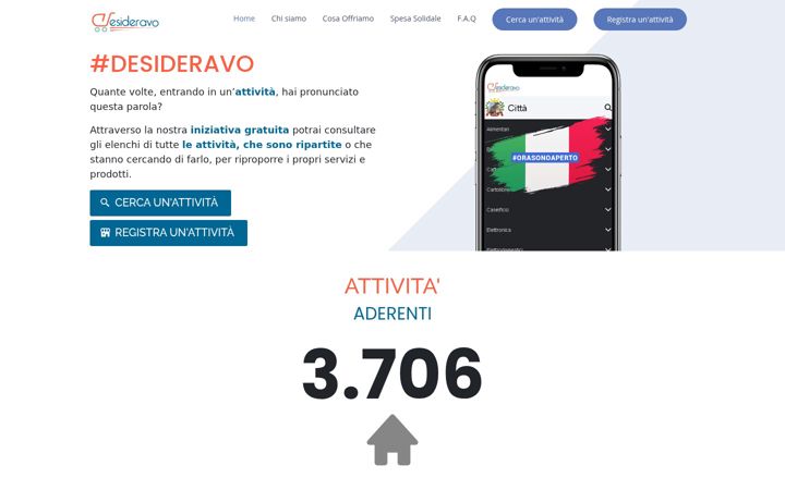 Screenshot of desideravo.it