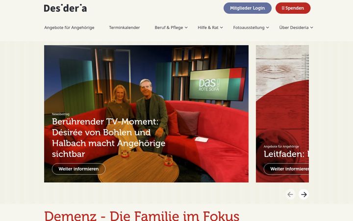 Screenshot of desideria.org