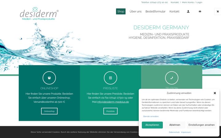 Screenshot von desiderm-medplus.de