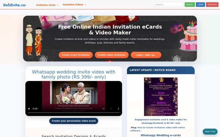 Screenshot of desievite.com