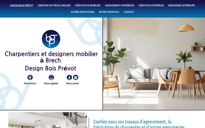 Screenshot of design-bois-prevot.fr