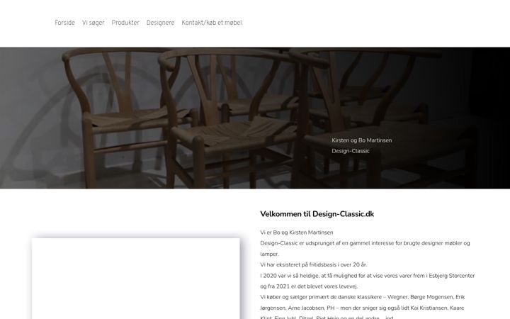 Snimka zaslona za design-classic.dk