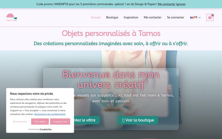 Zrzut ekranu design-et-papier.fr