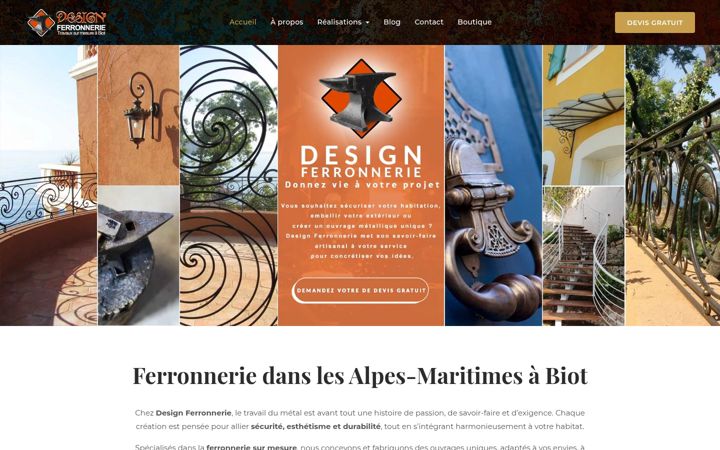 Screenshot of design-ferronnerie.fr