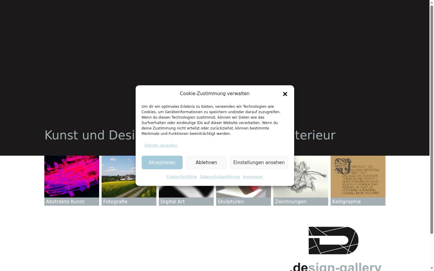 Capture d'écran de la bannière de consentement affichée avant toute interaction