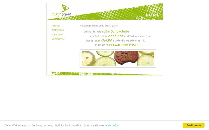Screenshot of design-gefuehl.de