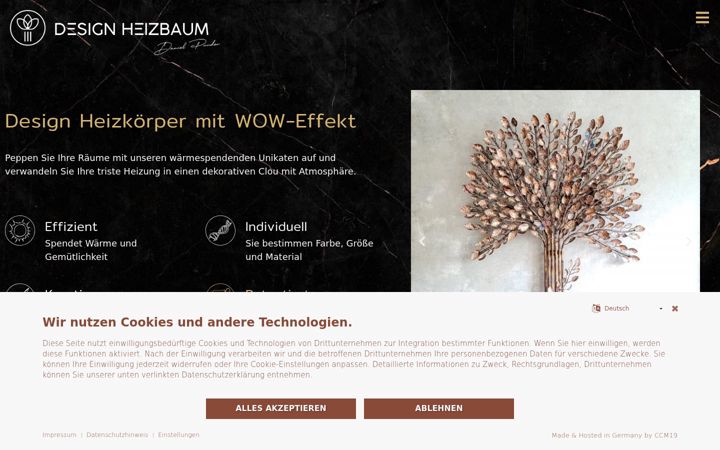 Screenshot of design-heizbaum.de