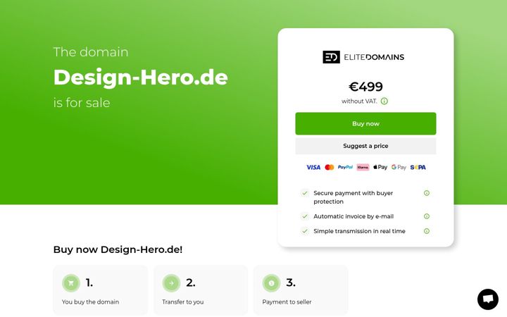 Screenshot of design-hero.de