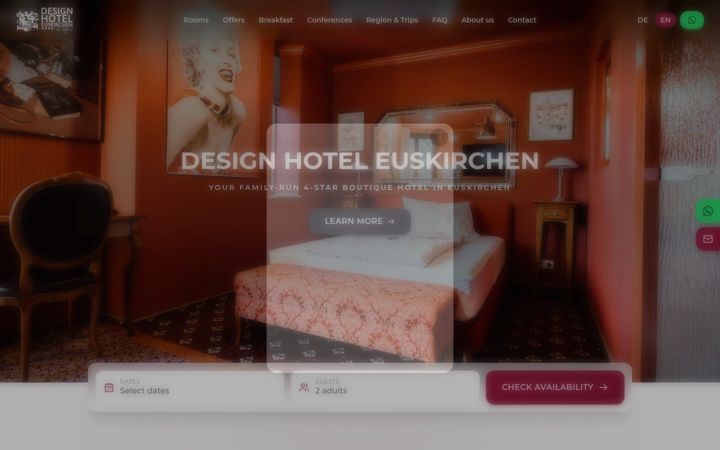 Ekraanipilt saidist design-hotel-euskirchen.de