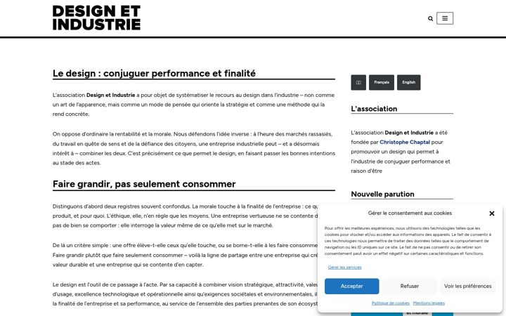 Screenshot of design-industrie.org