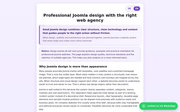 Screenshot of design-joomla.de
