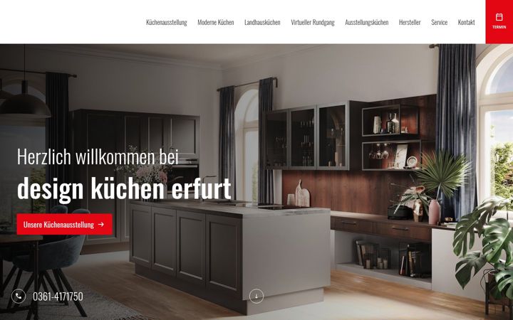 Screenshot of design-kuechen-erfurt.de