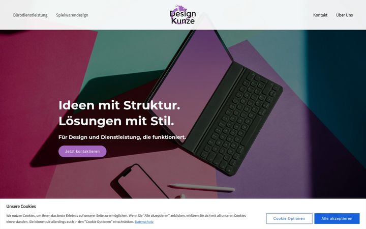 Screenshot of design-kunze.de