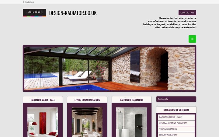 Screenshot of design-radiator.co.uk