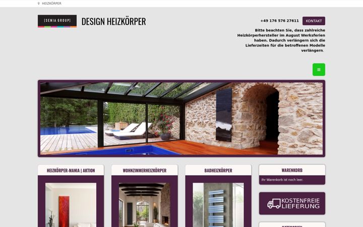Screenshot of design-radiatoren.de