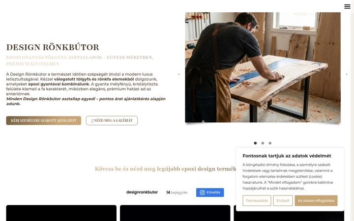 Zrzut ekranu design-ronkbutor.hu