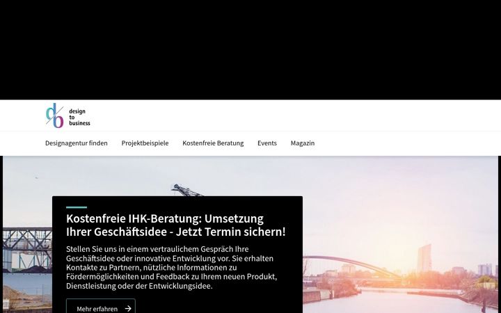 Screenshot of design-to-business.de