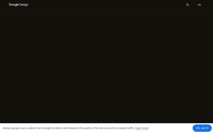 Screenshot of design.google