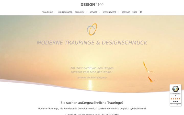 Screenshot of design2100.de