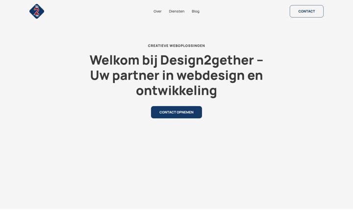 Screenshot of design2gether.nl