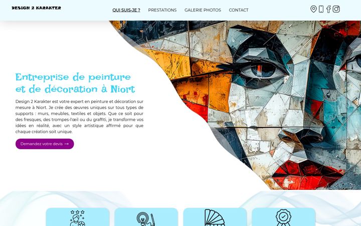Screenshot of design2karakter.fr