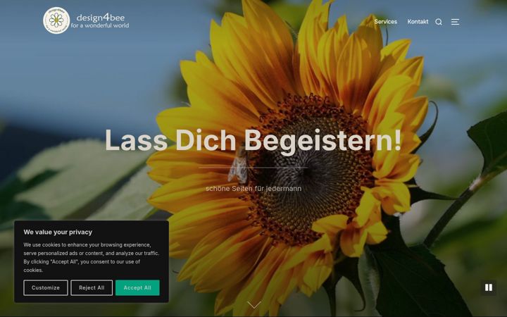 Screenshot of design4bee.de