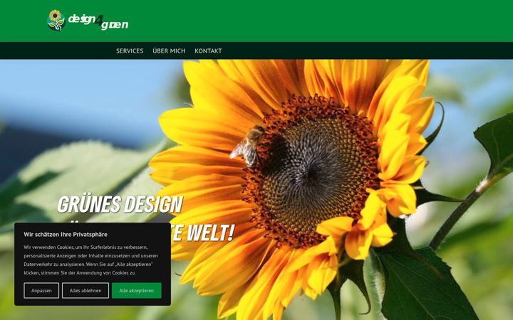 Screenshot of design4gruen.de