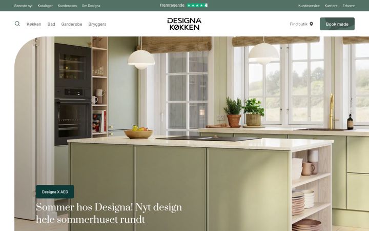Screenshot of designa.dk
