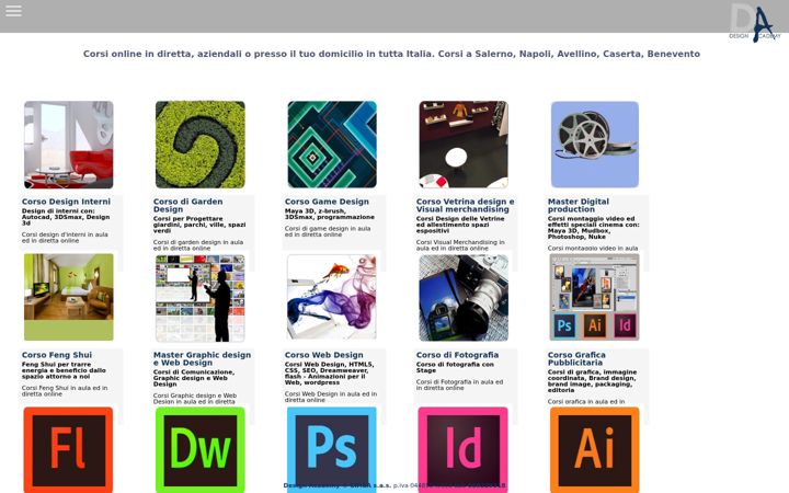 Screenshot of designacademy.it