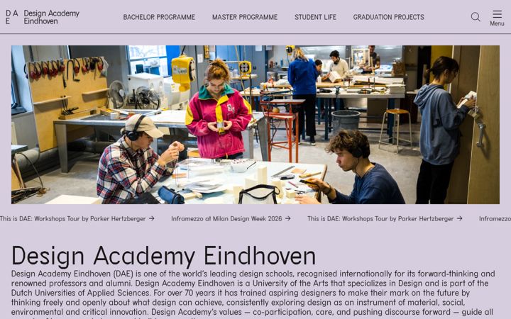 Screenshot of designacademy.nl
