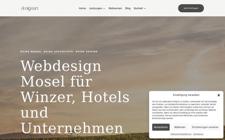 Screenshot of designart-agentur.de