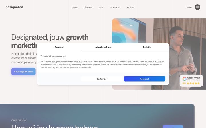 Screenshot of designated.nl