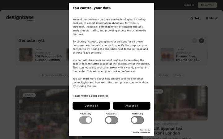 Screenshot of designbase.se
