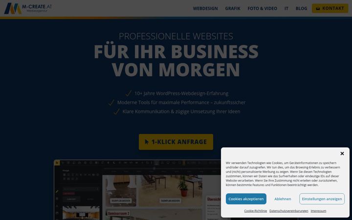 Screenshot of designblechinger.eu