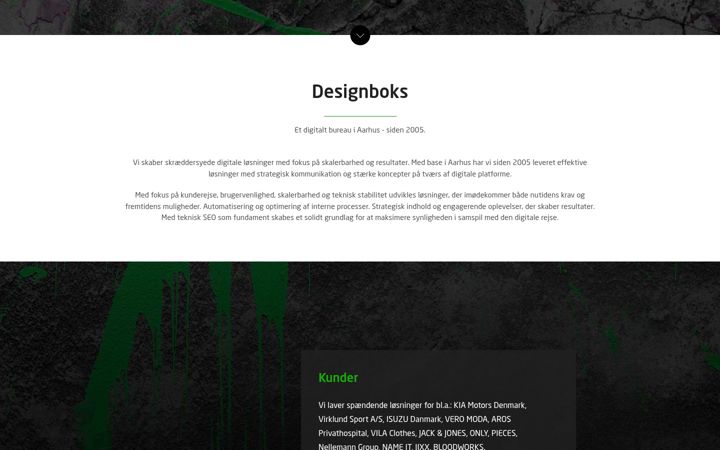Screenshot of designboks.dk