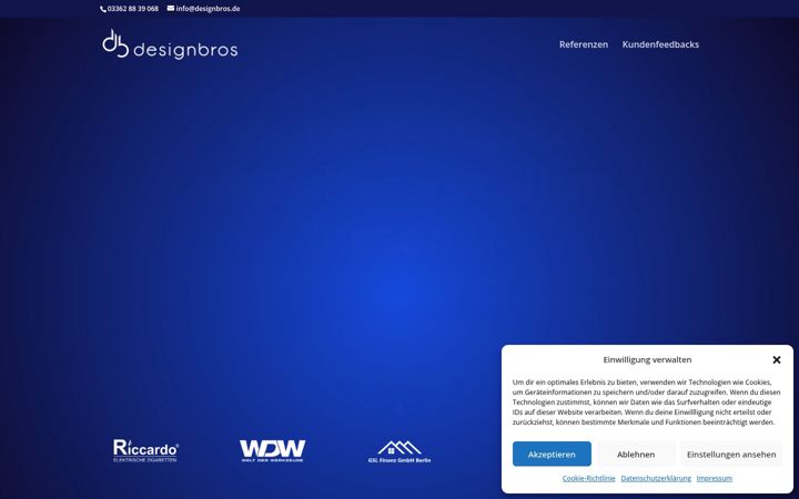 Screenshot of designbros.de